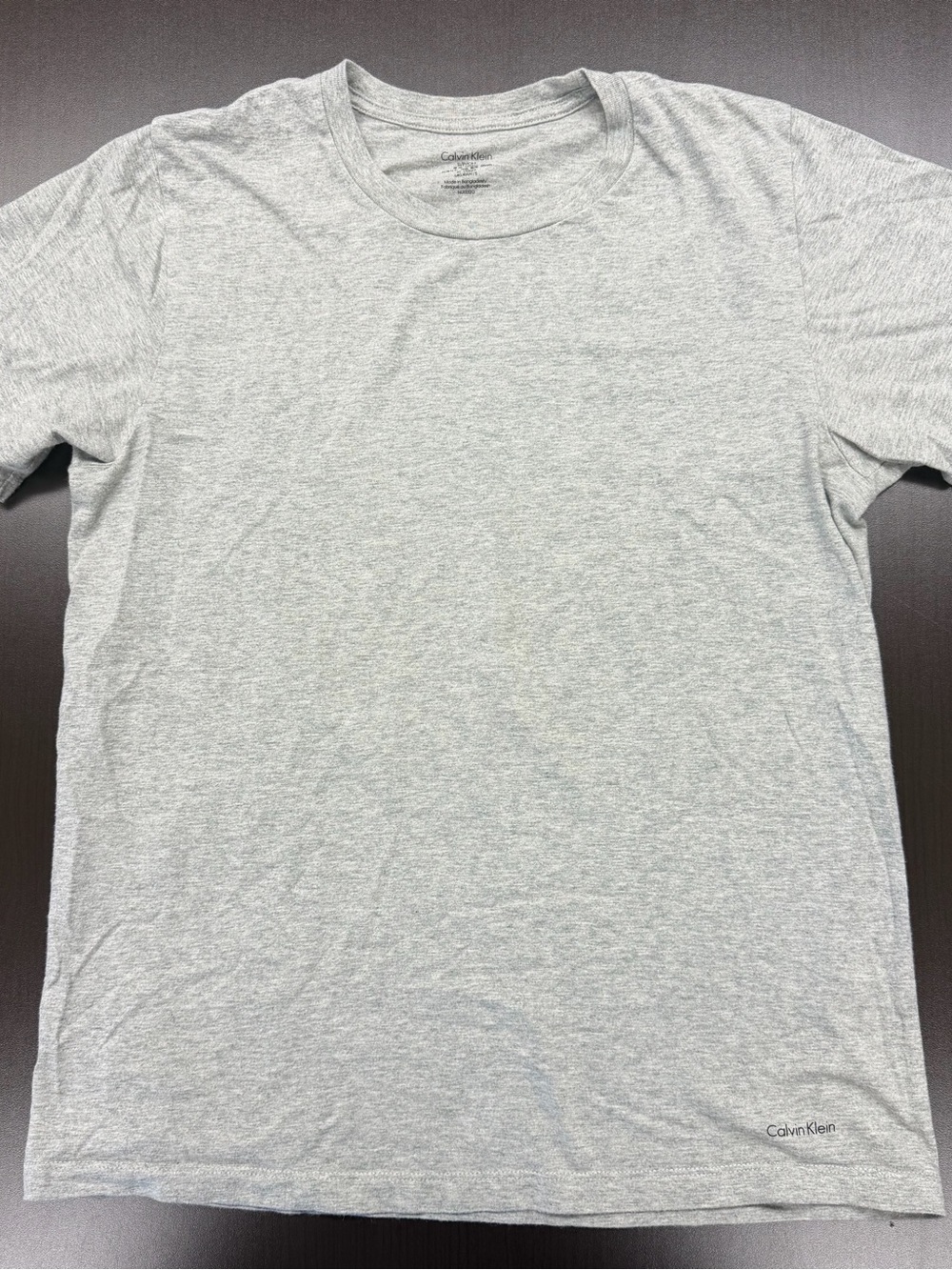 Calvin Klein Light Heather Gray Short Sleeve Crew Tee